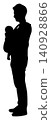 Man holding a baby_side view_transparent 140928866