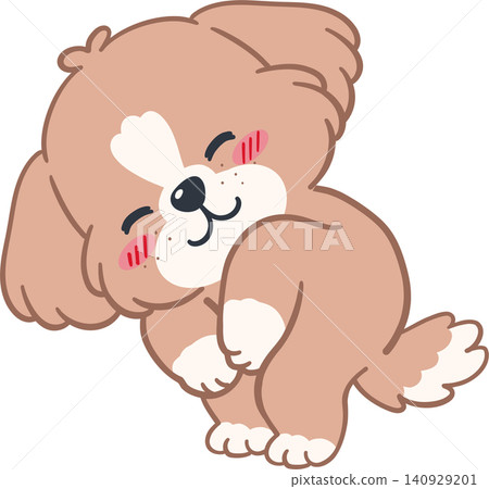 Dog Character Puppy Cartoon Illustration Dog Character Puppy Cartoon Illustration 140929201