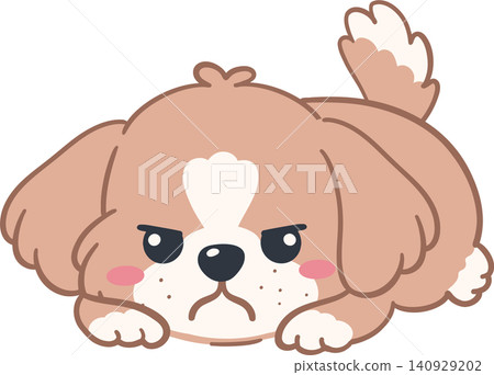 Dog Flat Design Cute Pet Illustration Dog Flat Design Cute Pet Illustration 140929202