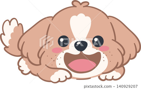 Dog Illustration Cute Shih Tzu Character Dog Illustration Cute Shih Tzu Character 140929207