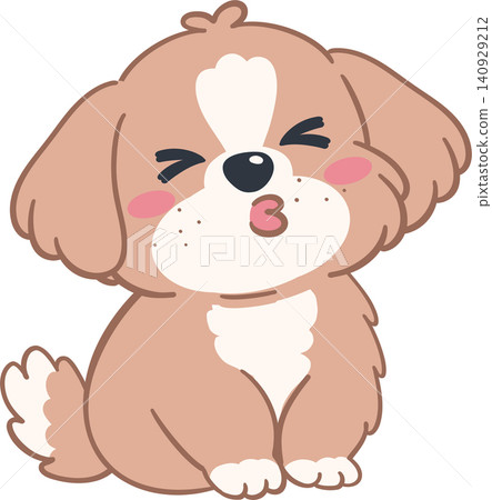 Dog Puppy Flat Design Illustration Dog Puppy Flat Design Illustration 140929212