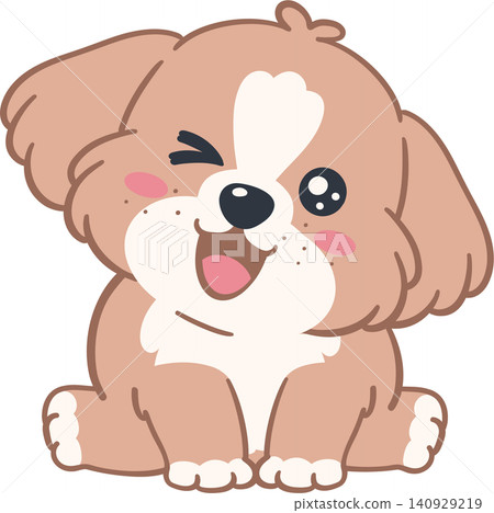 Dog Character Pastel Animal Design Dog Character Pastel Animal Design 140929219