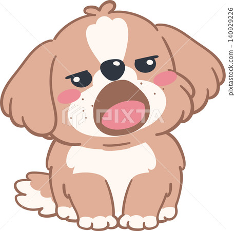 Dog Cartoon Adorable Puppy Illustration 140929226