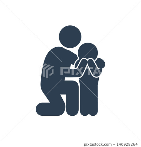 Shared Grief Comfort Icon Shared Grief Comfort Icon 140929264