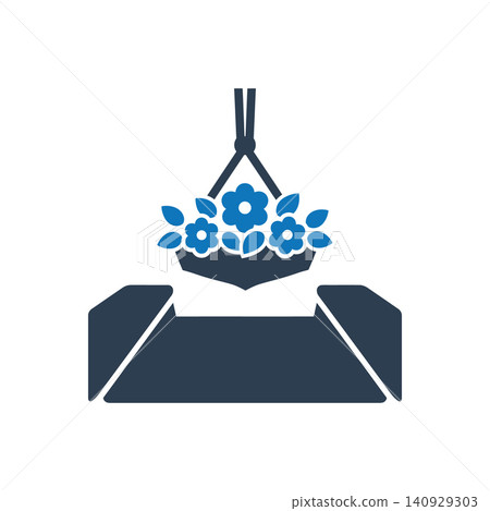 Lowering Flowers Grave Tribute icon Lowering Flowers Grave Tribute icon 140929303