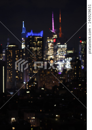 Night in Manhattan, New York City Night in Manhattan, New York City 140929631