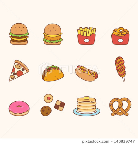 cute american fast food set cute american fast food set 140929747