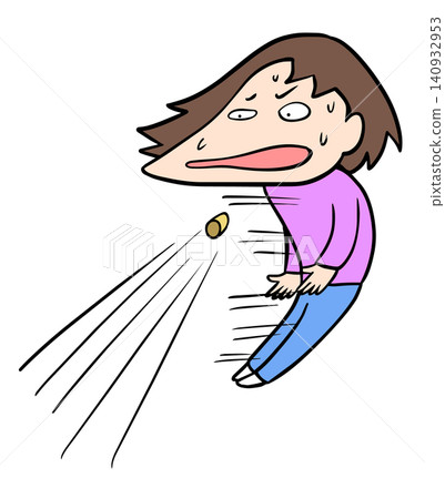 A comical illustration of a woman who swiftly dodges incoming bullets and arches her body like a bow. A comical illustration of a woman who swiftly dodges incoming bullets and arches her body like a bow. 140932953