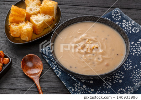 tibetan Butter Tea with Traditional Chinese Breakfast Pastry tibetan Butter Tea with Traditional Chinese Breakfast Pastry 140933996