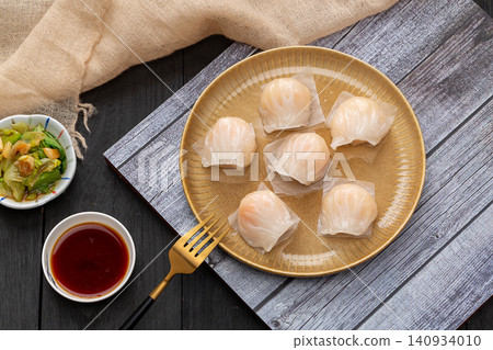 cantonese Har Gow Shrimp Dumplings, Traditional Dim Sum 140934010