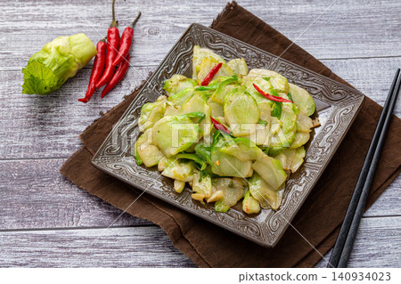 stir-Fried Baby Cabbage with Garlic, Light Chinese Vegetable Dish stir-Fried Baby Cabbage with Garlic, Light Chinese Vegetable Dish 140934023