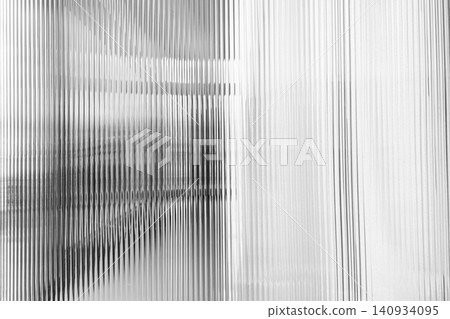 Abstract Vertical Ribbed Glass Texture with Light and Shadow Overlay. 140934095