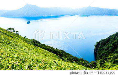 Lake Mashu, located within Akan Mashu National Park in Teshikaga Town, Hokkaido, offers a refreshing summer experience. Lake Mashu, located within Akan Mashu National Park in Teshikaga Town, Hokkaido, offers a refreshing summer experience. 140934399