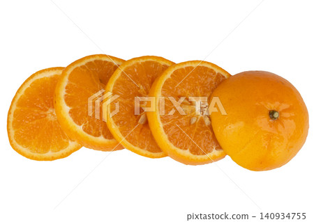 orange slice isolated on white background orange slice isolated on white background 140934755