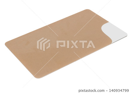 card isolated on white background pasteboard modern plastic brown card isolated on white background pasteboard modern plastic brown 140934799