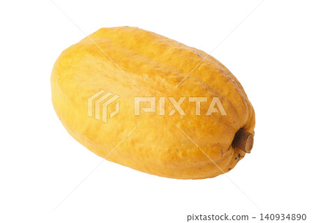 Cacao fruit or pod, containing fresh cacao beans. isolated on a white background Cacao fruit or pod, containing fresh cacao beans. isolated on a white background 140934890