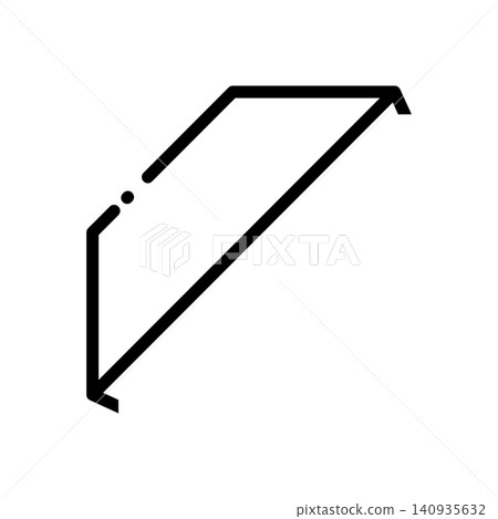 Simple ribbon frame (corner) 140935632