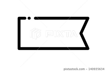 Simple ribbon frame (horizontal, simple) Simple ribbon frame (horizontal, simple) 140935634
