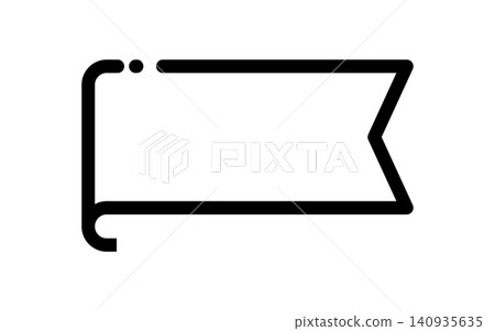 Simple ribbon frame (horizontal, rounded corners) Simple ribbon frame (horizontal, rounded corners) 140935635