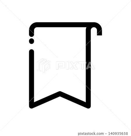 Simple ribbon frame (vertical, rounded corners) Simple ribbon frame (vertical, rounded corners) 140935638