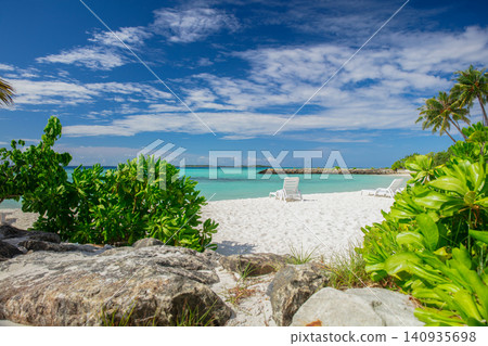Tropical beach background as summer landscape Tropical beach background as summer landscape 140935698
