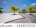 Summer vacation resort beach, coast, shore, seaside of exotic island beach. 140935810