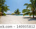 Tropical nature paradise beach scenery, fantastic vacation or holiday view 140935812