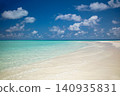 Paradise Tropical Island with white beach 140935831