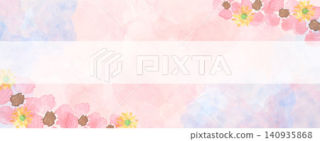 Background illustration of hydrangea drawn in watercolor Background illustration of hydrangea drawn in watercolor 140935868