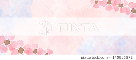 Background illustration of hydrangea drawn in watercolor Background illustration of hydrangea drawn in watercolor 140935871