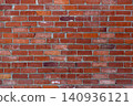Red brick wall texture background, vintage masonry 140936121