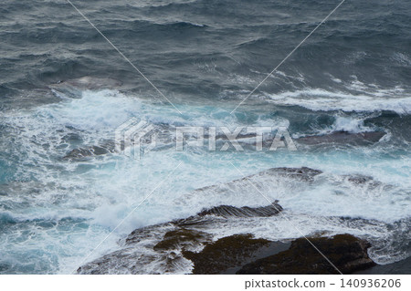The moment the waves crash against the reef The moment the waves crash against the reef 140936206