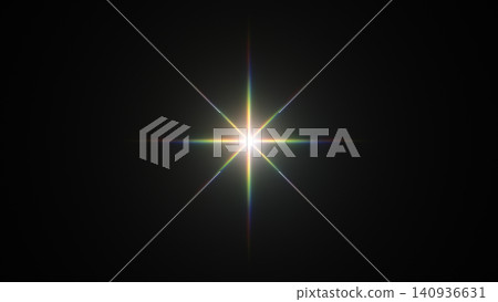 Image of a colorful, rainbow-colored lens flare effect Image of a colorful, rainbow-colored lens flare effect 140936631