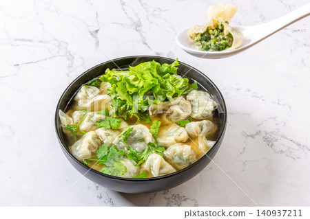 shepherd's Purse Wontons,Traditional Chinese Wild Vegetable Dumplings shepherd's Purse Wontons,Traditional Chinese Wild Vegetable Dumplings 140937211