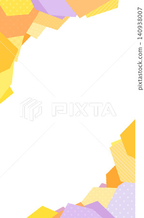 Pop Halloween-colored bumpy square transparent frame 1_vertical 140938007