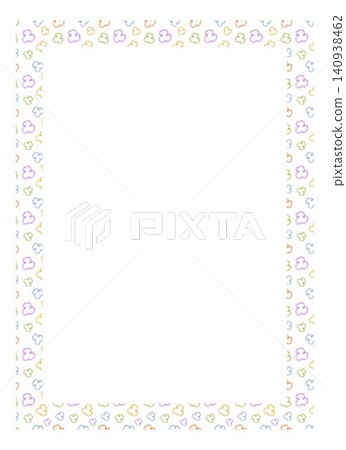 Pastel Geometric Decorative Frame Vector Illustration 140938462