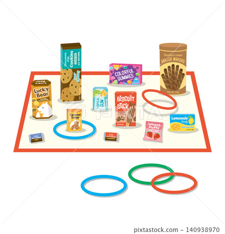 Candy ring toss game set Candy ring toss game set 140938970