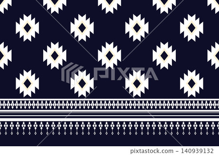 Geometric ethnic with floral pattern. Geometric ethnic pattern. Ethnic pattern. Navajo, Native American tribal fabric design for clothing, textile, wrapping, background, wallpaper, carpet, embroidery, Geometric ethnic with floral pattern. Geometric ethnic pattern. Ethnic pattern. Navajo, Native American tribal fabric design for clothing, textile, wrapping, background, wallpaper, carpet, embroidery, 140939132