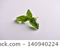 《羅勒、香草、芳香香草、食材、白色背景、烹飪食材、留白》 140940224