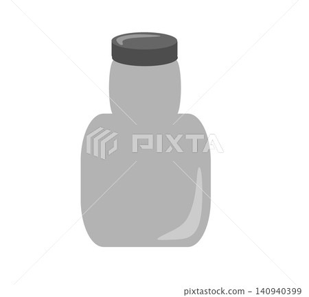 Blank Glass Jar Bottle Container Isolated on White Background 140940399