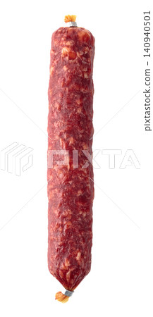 Smoked sausage isolated on white. Smoked sausage isolated on white. 140940501