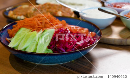 Video Luxury Lavish Turkish Dining Table Overflowing with Traditional Food, Meat Dishes, Fresh Bread and Meze Video Luxury Lavish Turkish Dining Table Overflowing with Traditional Food, Meat Dishes, Fresh Bread and Meze 140940610