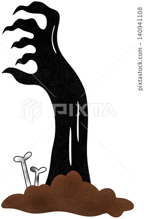 hand rising from ground hand rising from ground 140941108