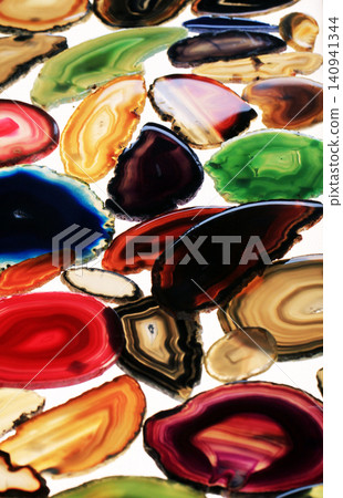 color agate mineral collection 140941344
