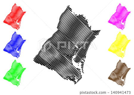 Georgetown County, State of South Carolina (U.S. county, United States of America, USA, U.S., US) map vector illustration, scribble sketch Georgetown map Georgetown County, State of South Carolina (U.S. county, United States of America, USA, U.S., US) map vector illustration, scribble sketch Georgetown map 140941473