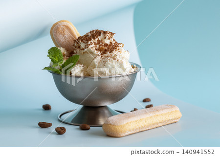 Homemade Cappuccino Ice Cream. Homemade Cappuccino Ice Cream. 140941552