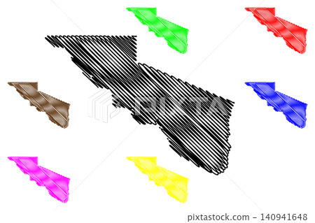 Charles Mix County, State of South Dakota (U.S. county, United States of America, USA, U.S., US) map vector illustration, scribble sketch Charles Mix map Charles Mix County, State of South Dakota (U.S. county, United States of America, USA, U.S., US) map vector illustration, scribble sketch Charles Mix map 140941648