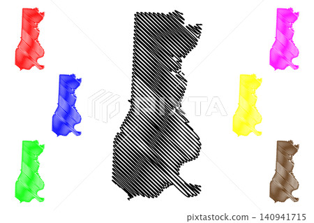 Decatur County, State of Tennessee (U.S. county, United States of America, USA, U.S., US) map vector illustration, scribble sketch Decatur map 140941715