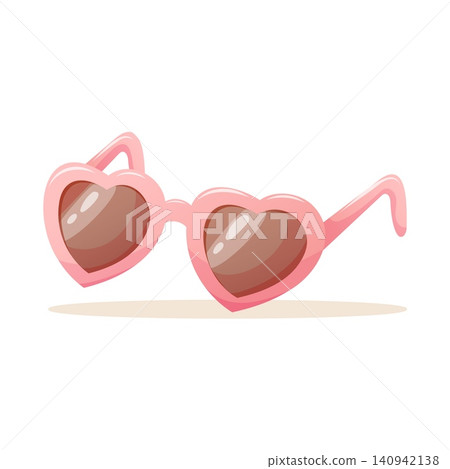 Pink heart shaped sunglasses for your summer holiday 140942138