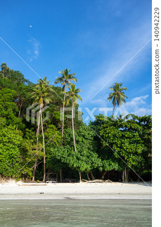 Paradise at Lia beach, Waleakodi Island, Togian archipelago, Sulawesi, Indonesia Paradise at Lia beach, Waleakodi Island, Togian archipelago, Sulawesi, Indonesia 140942229